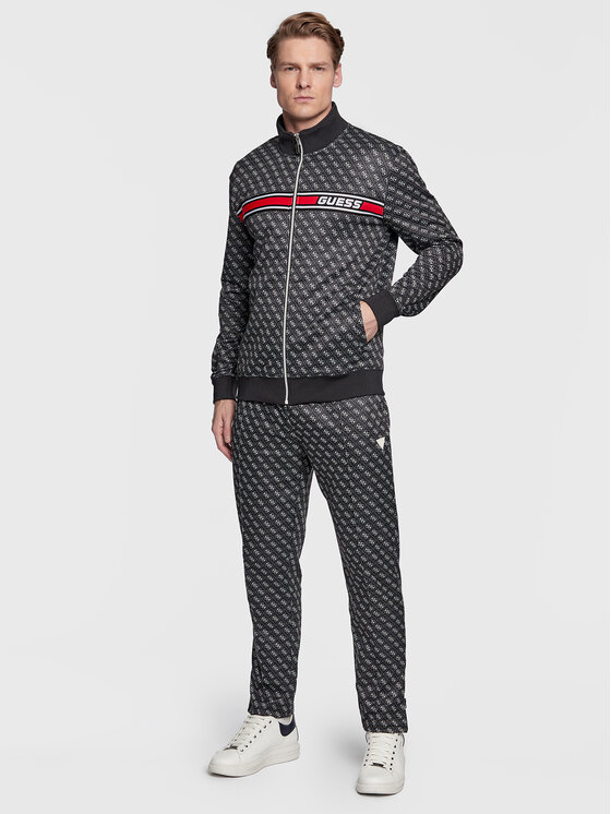 Guess Guess Majica dugih rukava Korbin Z2BQ06 FL04Q Crna Regular Fit