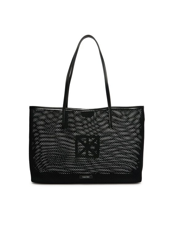 Calvin Klein Calvin Klein Geantă Emblem Mesh Tote LV04F3380G Negru