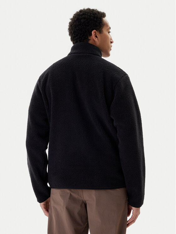 adidas adidas Fleece Trefoil Essentials Teddy JV7676 Μαύρο Loose Fit