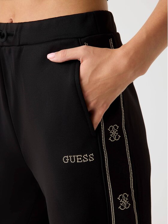 Guess Guess Jogginghose V5BB23 KCX22 Schwarz Wide Leg