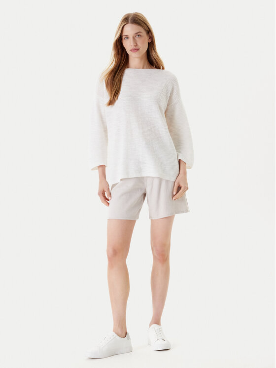 United Colors Of Benetton United Colors Of Benetton Pulover 115GD10CT Alb Boxy Fit