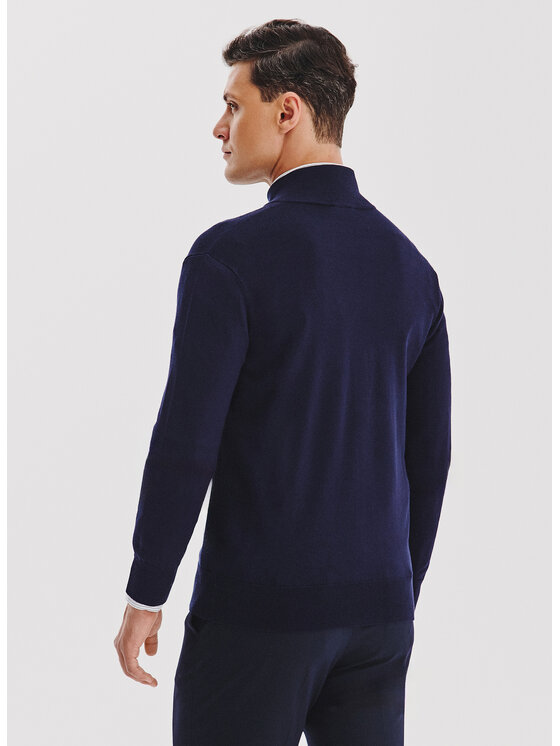 Pako Lorente Pako Lorente Sweter P25WF-2X-024 Granatowy Classic Fit