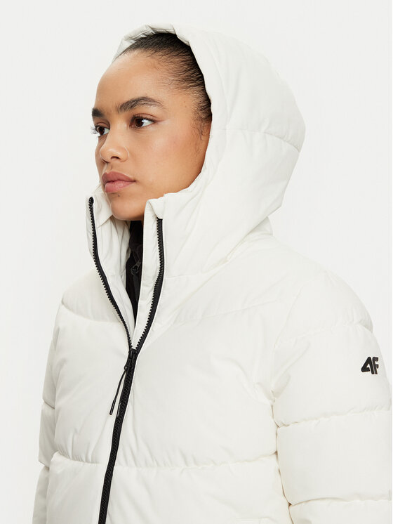 4F 4F Зимно яке 4FWAW24TDJAF473 Екрю Regular Fit