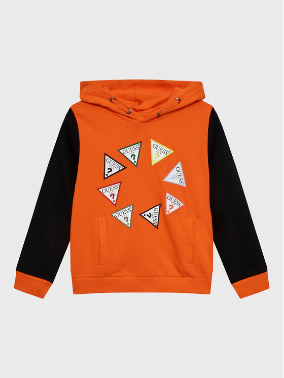 Felpa N3RQ04 KA6R3 Arancione Regular Fit