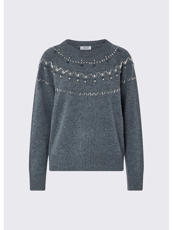 Liu Jo Liu Jo Maglione WF6371MS009L9527 Grigio Regular Fit