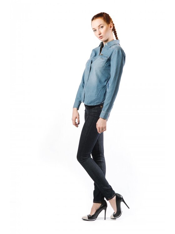 Lee Lee Jeansy SKYLER Niebieski Skinny Fit