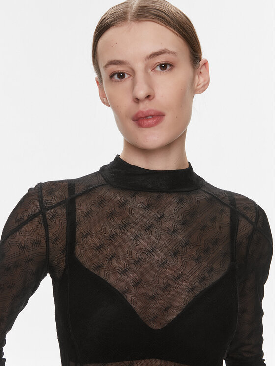 BOSS Boss Blusa Egalina 50505774 Nero Slim Fit