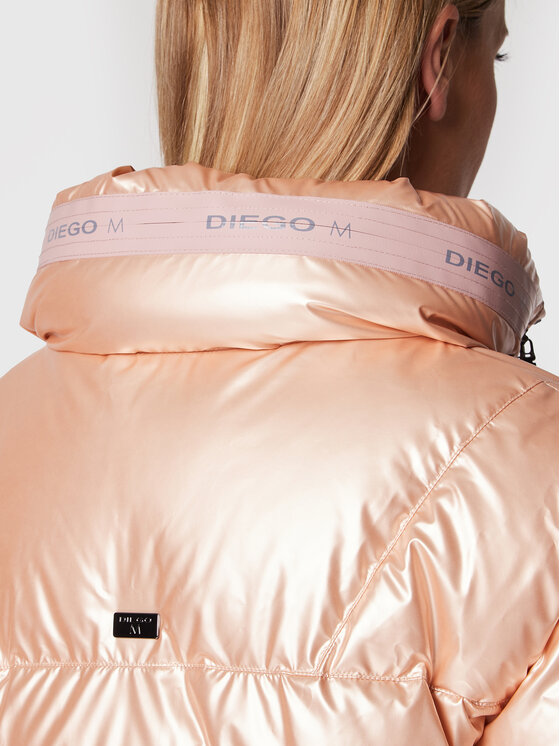 Diego M Diego M Μπουφάν πουπουλένιο 22IM-R420 Ροζ Regular Fit