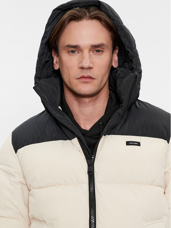 Calvin Klein Calvin Klein Žieminė striukė Crinkle K10K112227 Smėlio Regular Fit