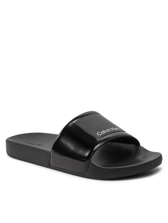Calvin Klein Ciabatte Pool Slide Hf Logo HM0HM01466 Nero Modivo