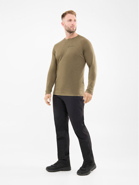 Viking Viking Longsleeve Andali Man Zielony ciemny Regular Fit