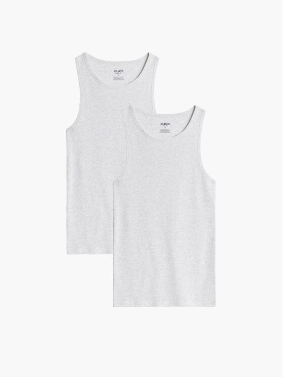 Atlantic Atlantic Podkoszulek basic Szary Regular Fit