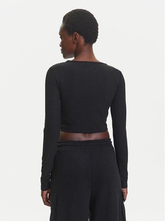 adidas adidas Halenka Essentials Ribbed IW5725 Černá Slim Fit