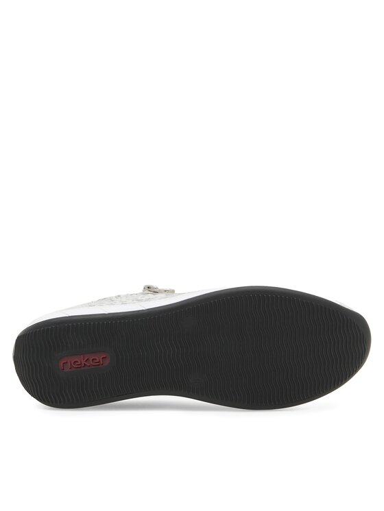 Rieker Rieker Sneakersy N1112-80 Srebrny