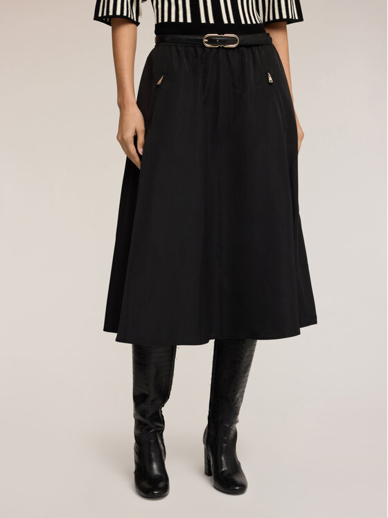 Motivi Motivi Gonna midi 1013W000689N033 Nero A-Line Fit