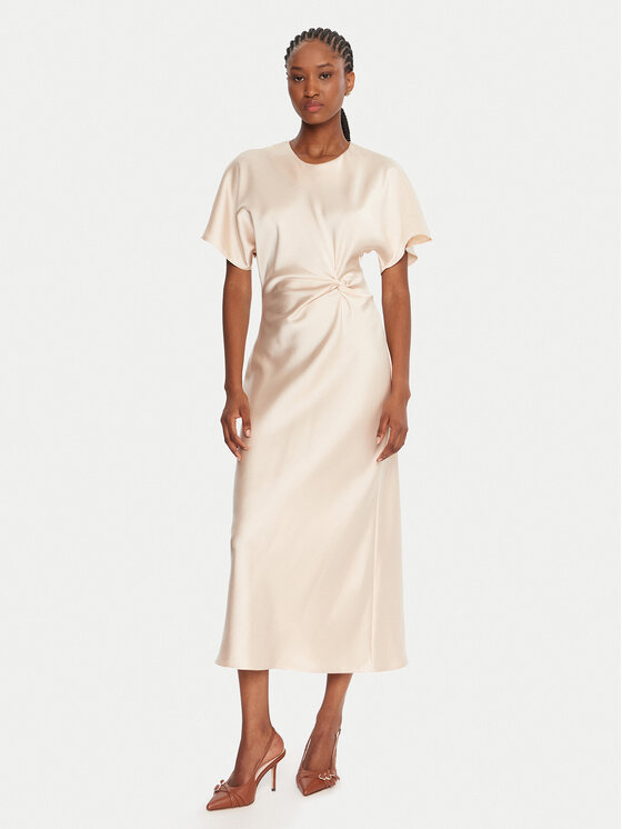 Rinascimento Rinascimento Abito da cocktail CFC0125718003 Beige Regular Fit
