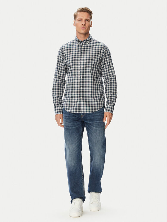 Gant Gant Риза 3263002 Зелен Regular Fit