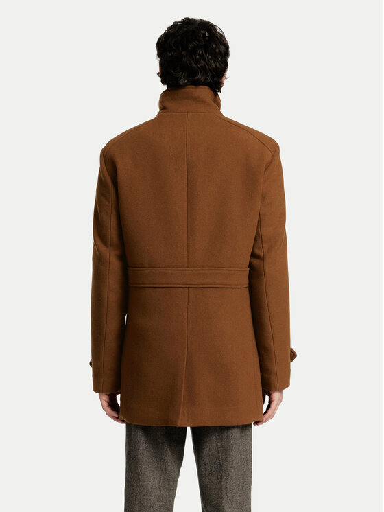 Selected Homme Selected Homme Vilnas mētelis 16094322 Brūns Regular Fit