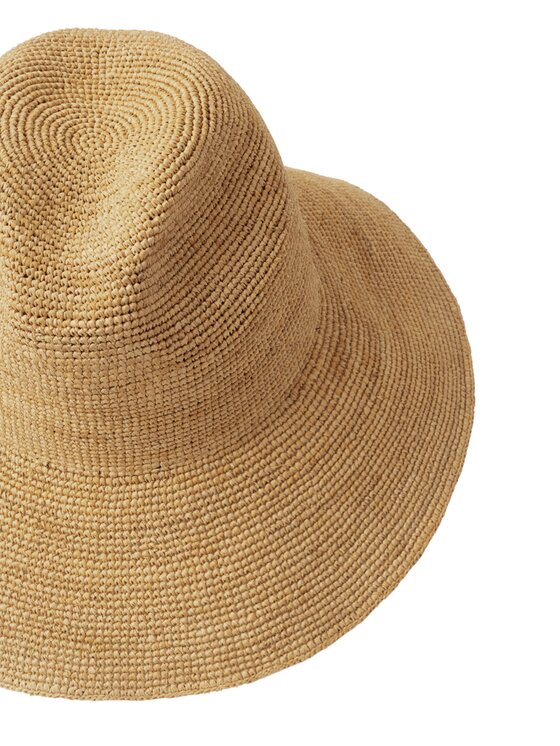 Paris+Hendzel Paris+Hendzel Kapelusz Raffia Fedora Beżowy