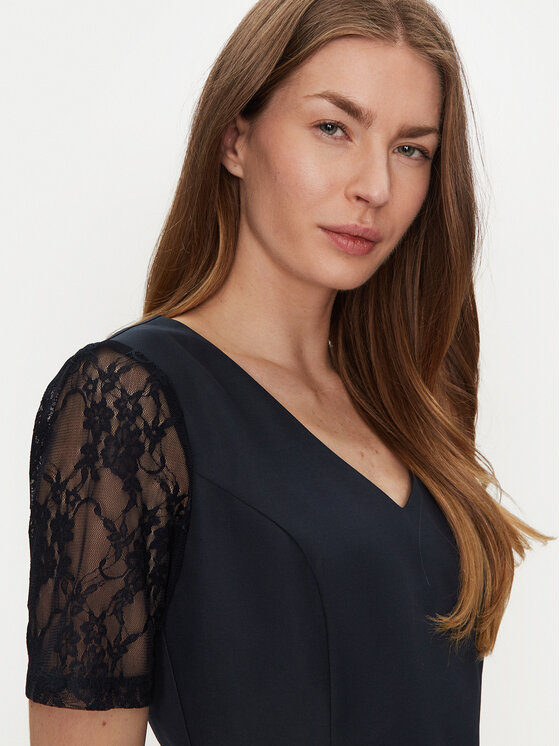 TATUUM Tatuum Koktejlové šaty Dusty T2424.198B Tmavomodrá Regular Fit