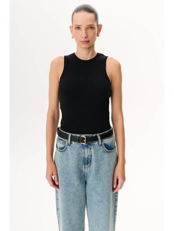 LEBRAND LEBRAND Tank top Annie Czarny Regular Fit