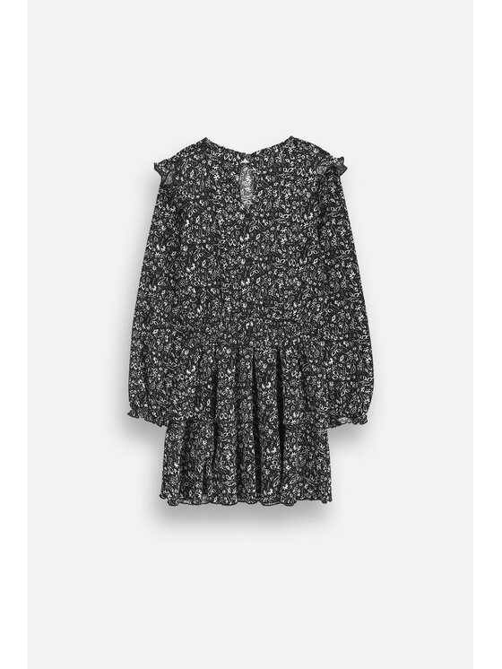 Coccodrillo Coccodrillo Každodenní šaty ZC6128101TGJ-021 Černá Regular Fit