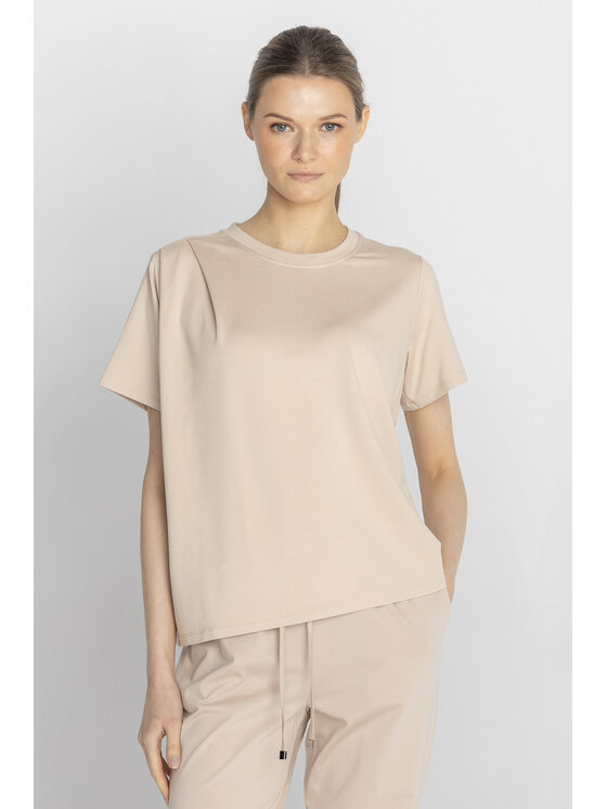 Deni Cler Milano Deni Cler Milano T-Shirt T-DC-T210-F2-46-12-1 Beżowy Regular Fit