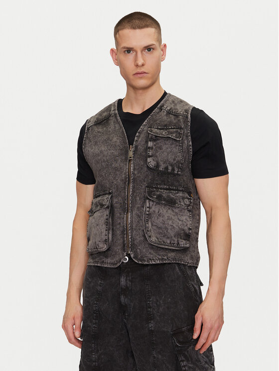 Alpha Industries Alpha Industries Vesta Canvas Acid Vest 156140 Černá Regular Fit
