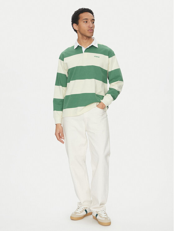 Vans Vans Polokošeľa Ward Stripe VN000KU8 Zelená Regular Fit