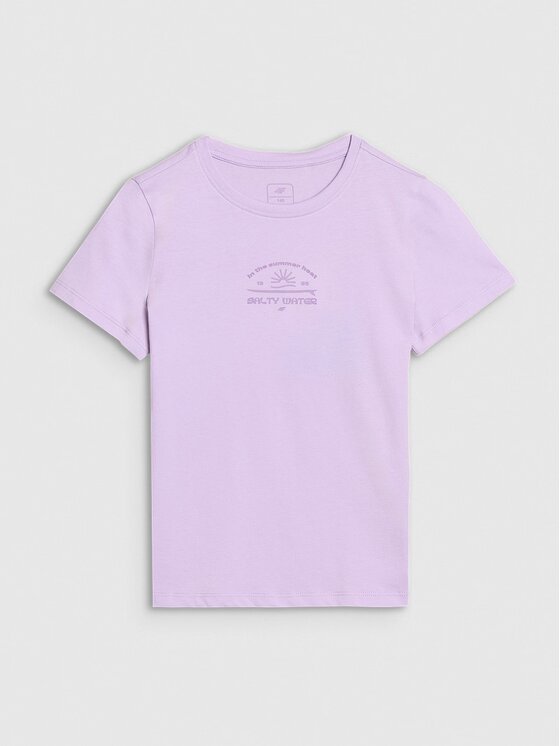 4F 4F T-shirt 4FJWSS25TTSHF1871-52S Rosa Regular Fit