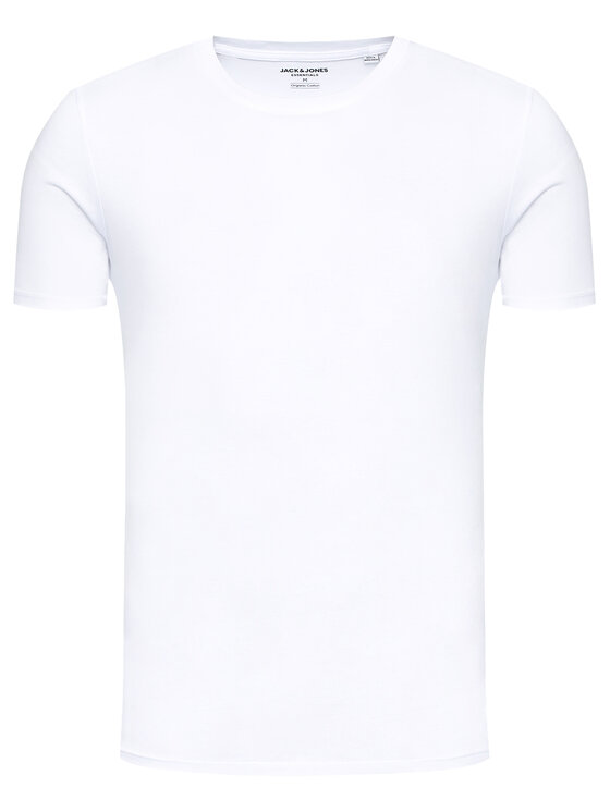 Jack & Jones Jack & Jones Marškinėliai Basic 12156101 Balta Slim Fit