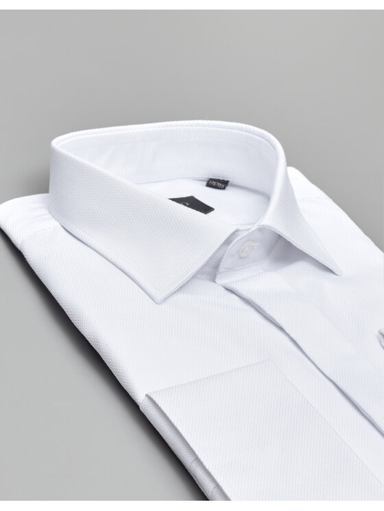 Borgio Borgio Koszula fabrizia 00572 Biały Slim Fit