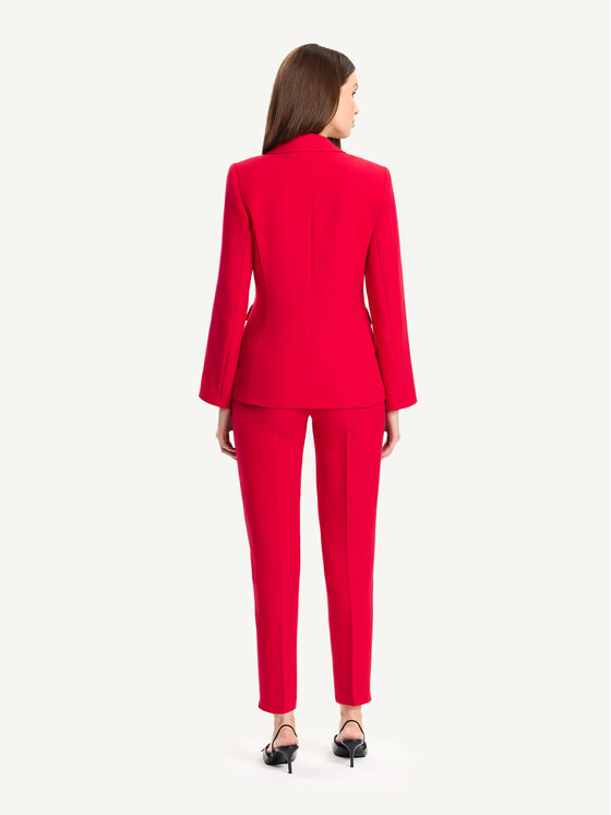 KMX KMX Spodnie materiałowe 808610008 Czerwony Tapered Fit