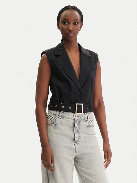 KARL LAGERFELD KARL LAGERFELD Telovnik za obleko B1W14009 Črna Slim Fit