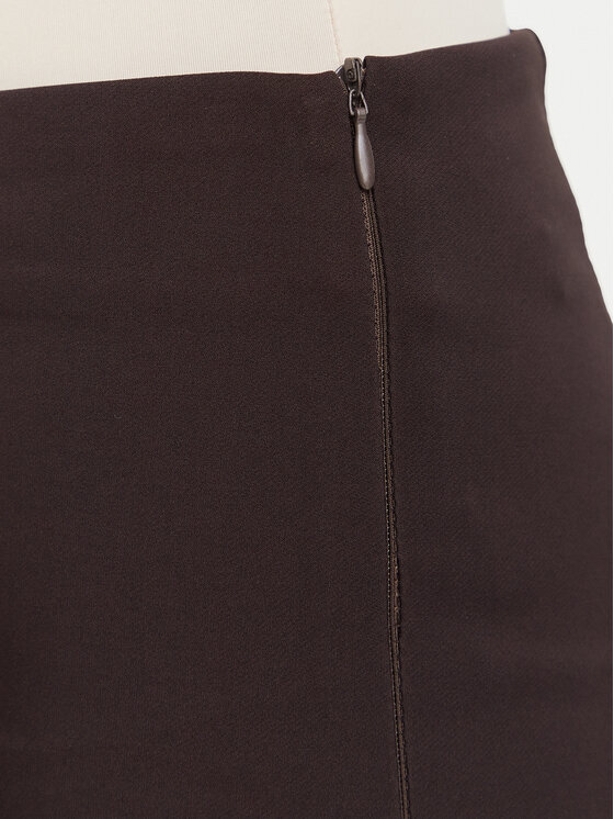 Rinascimento Rinascimento Pantaloni din material CFC0130141003 Maro închis Wide Leg