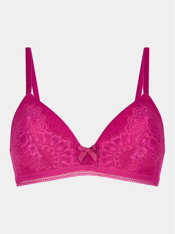 Hunkemöller Grudnjak Bez žice Bessie Non Wired Low D Pu 202655 Ružičasta