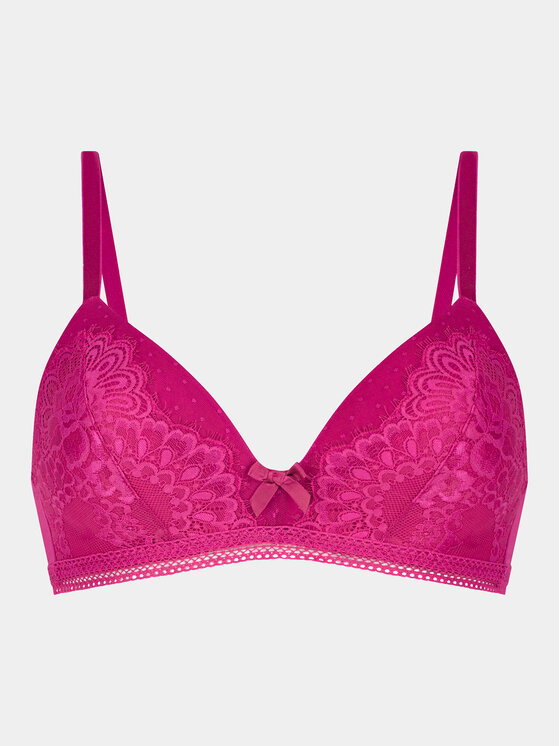 Hunkemöller Hunkemöller Grudnjak bez žice Bessie Non Wired Low D Pu 202655 Ružičasta