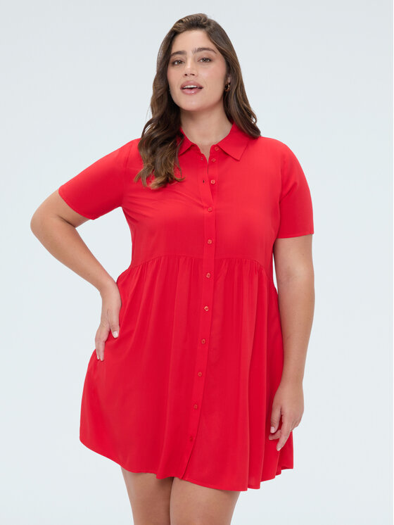 Fiorella Rubino Fiorella Rubino Vestito da giorno 7085T101770N016 Rosso A-Line Fit