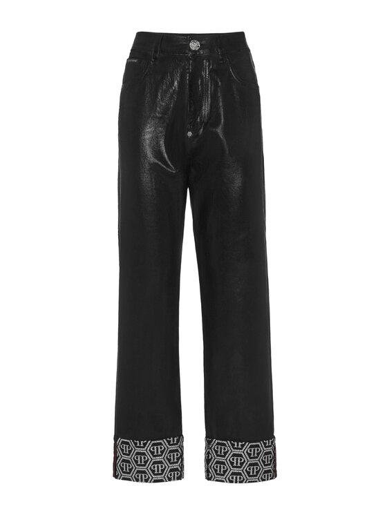 PHILIPP PLEIN PHILIPP PLEIN Džínsy 19697 Čierna Loose Fit