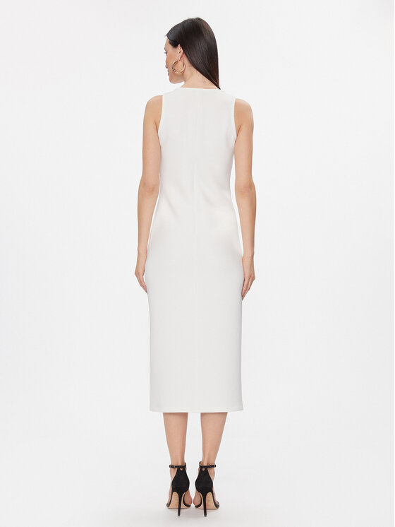 Max Mara Leisure Max Mara Leisure Ежедневна рокля Baccano 2416621027 Бял Regular Fit