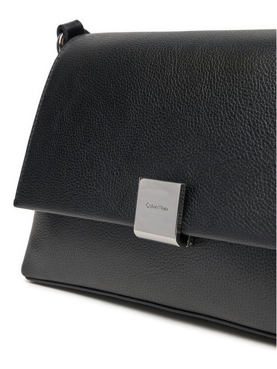 Calvin Klein Calvin Klein Rankinė Ck Plaque Medium Shoulder Bag K60K612783 Juoda