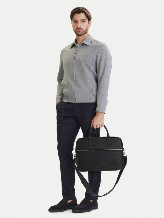 Tommy Hilfiger Geantă pentru laptop Th Woven Computer Bag AM0AM14094 Negru