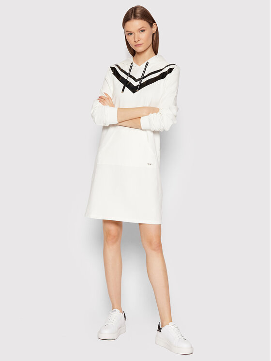 Liu Jo Sport Liu Jo Sport Vestito di maglia TA2189 F0090 Bianco Regular Fit