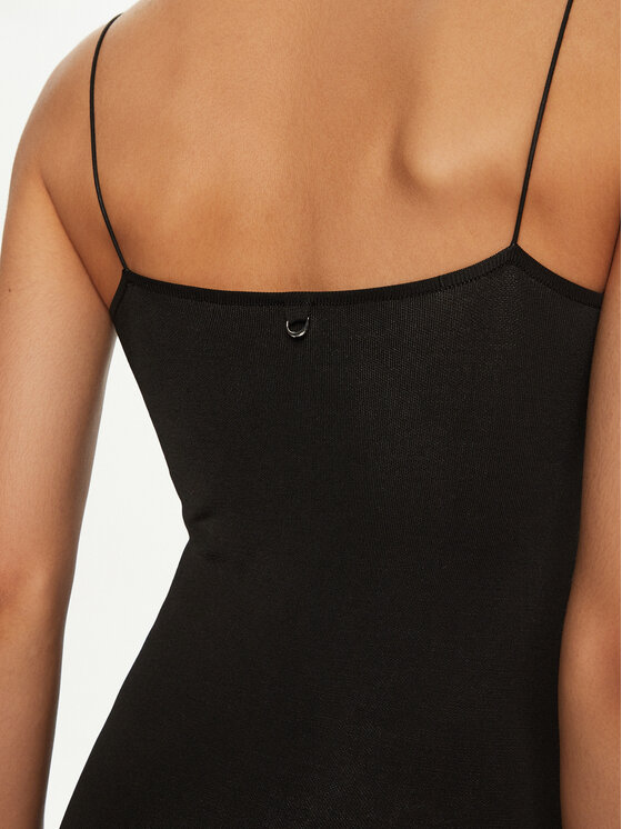 JACQUEMUS JACQUEMUS Úpletové šaty 24E241KN449 Černá Regular Fit