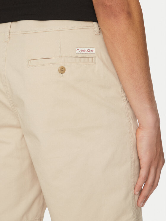 Calvin Klein Jeans Calvin Klein Jeans Шорти з тканини LV040EM618 Бежевий Regular Fit