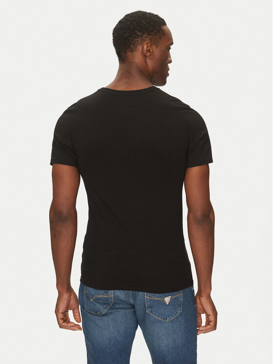 Lacoste Lacoste Komplet t-shirtów TH9007 Czarny Slim Fit