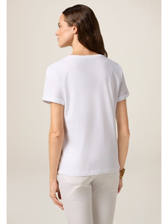Oltre Oltre T-Shirt G080J004429N0S1 Biały Regular Fit