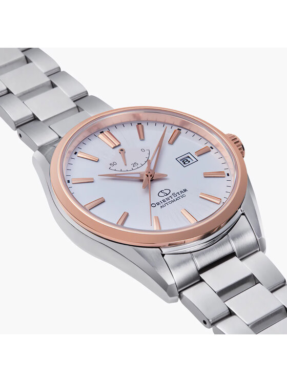 Orient Star Orient Star Zegarek RE-AU0401S00B Srebrny