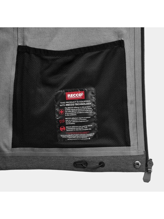 Alpinus Alpinus Kurtka hardshell Stromlo Czarny Regular Fit
