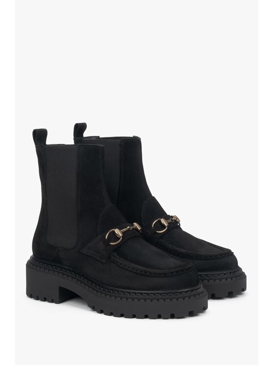 Estro Estro Členková obuv s elastickým prvkom ER00118381 Čierna